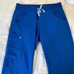 Figs Royal Blue Kade Cargo Scrub Pant Small